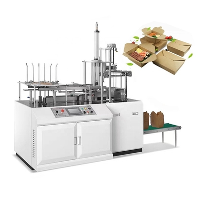 Factory Disposable Automatic Paper Food Meal Box Cardboard Hard Box Making Machine Paper To Make Paper Box