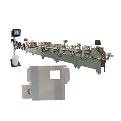 New Design Food Lock Bottom Cartons Folding Gluing Paperboard Folder Gluer Machine