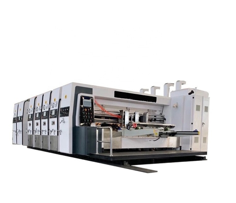 Automatic Cardboard Box Making Machine Leading Edge Cardboard Flexo Driver 3 Color Corrugated Box Printing Slotting Die Cutting Machine