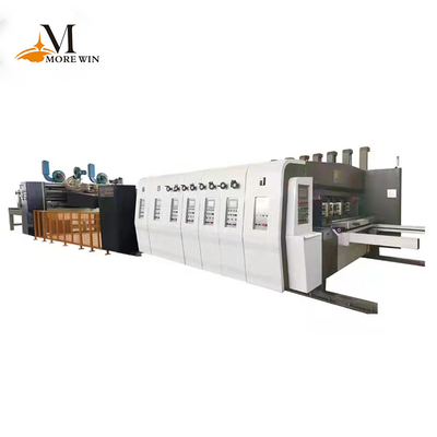 Manufacture Automatic Printing Best Factory Appearance Cardboard Box Flexo Paper Folder Printing Gluer in Line Printer Machine Paper Boxe