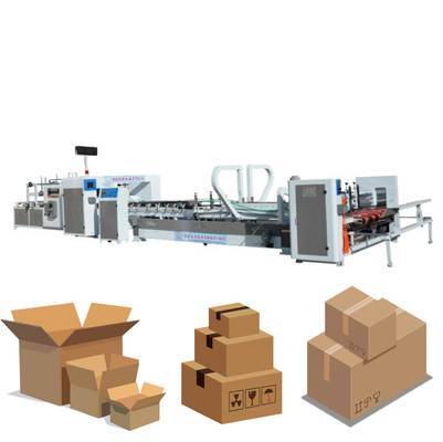Automatic High Speed ​​Food Paper Cardboard Corrugated Box Folding Gluing Machine