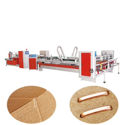 Automatic Food Nail Box Gluing Machine All-in-one Corrugated Packaging Cardboard Production Line