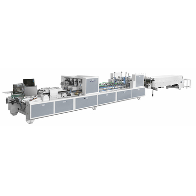 Food Box Corrugated Folder Gluer / Automatic Cardboard Folding Cardboard Gluing Machine