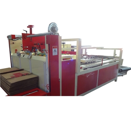 Semi automatic food folder gluer machine for corrugated cardboard