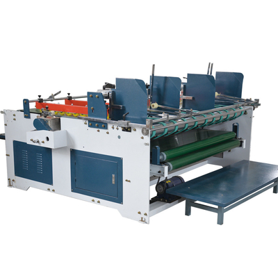 Hotels Press Box Folder Type Semi-automatic Corrugated Cardboard Folding Gluer Gluing Machine