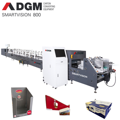 Factory SMARTVISION 800 Automatic Corrugated Box Cardboard Folder Gluer Glures Line Machine