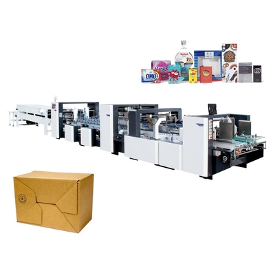 food &amp;amp; Beverage Factory Rolam GK 1200AC Crash Lock Bottom Corrugated Food Box Folder Gluer Paper Printing Machine